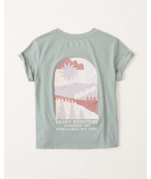 Abercrombie Olive Green Grand Canyon Park Logo Tee
